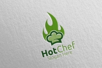 Hot Chef Food Logo For Restaurant Or Cafe  Screenshot 1