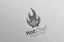 Hot Chef Food Logo For Restaurant Or Cafe  Screenshot 3