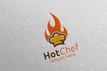 Hot Chef Food Logo For Restaurant Or Cafe  Screenshot 5
