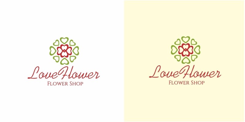 Love Flower Logo