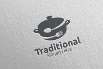 Traditional Food Logo for Restaurant or Cafe Screenshot 3