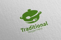 Traditional Food Logo for Restaurant or Cafe Screenshot 4