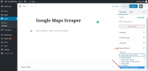 Google Maps Scraper WordPress Plugin Screenshot 1