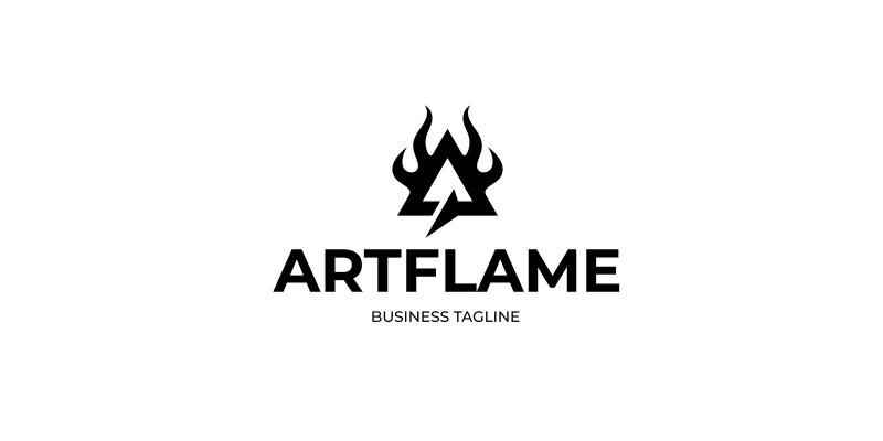 Art Flame - Letter A Logo Template