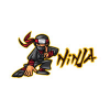Ninja Game and Sport logo Design Template 