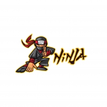 Ninja Game and Sport logo Design Template  Screenshot 1