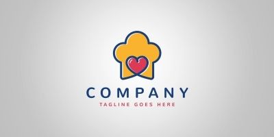 Love Cooking Logo Template