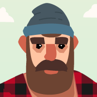 Lumberjack Spine 2D Flat Art Character