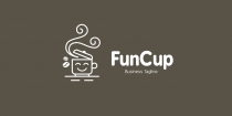 Fun Coffee Logo Template Screenshot 2