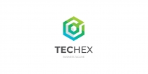 Tech Hexagon Logo Template Screenshot 1