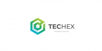 Tech Hexagon Logo Template Screenshot 2
