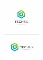 Tech Hexagon Logo Template Screenshot 3