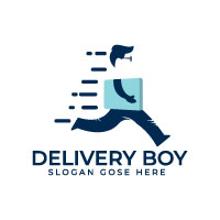 Delivery Boy Logo Design