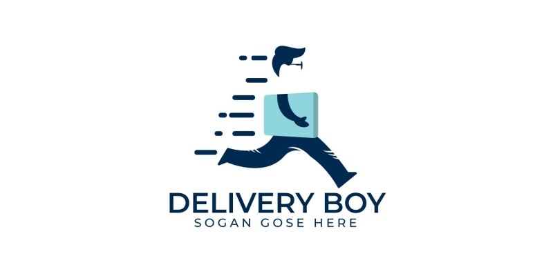 Delivery Boy Logo Design