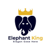 Elephant King Logo Design