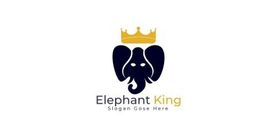 Elephant King Logo Design