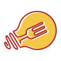 Recipe Idea Food Logo For Restaurant Or Cafe