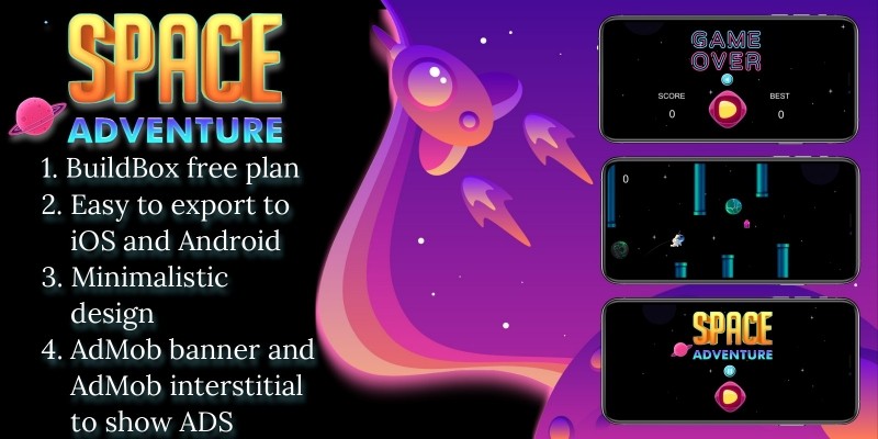 Space Adventure - Buildbox Game Template