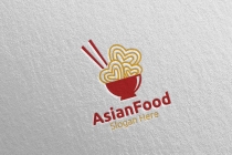 Asia Food Logo For Nutrition Or Supplement Concept Screenshot 1