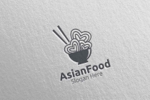 Asia Food Logo For Nutrition Or Supplement Concept Screenshot 3