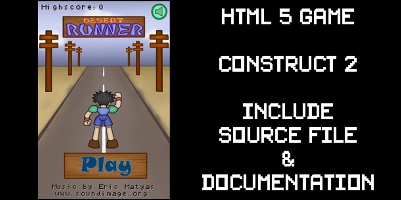 Desert Runner - Game Template Construct 2