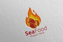 Shrimp Seafood Logo For Restaurant Or Cafe Screenshot 5