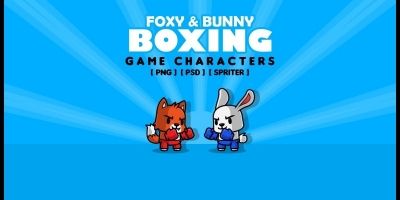 Foxy & Bunny - Game Characters