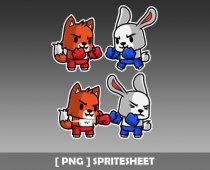 Foxy & Bunny - Game Characters Screenshot 1