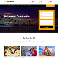 Construction Template HTML