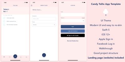 Candy ToDo - iOS Template App 