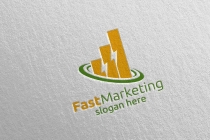 Marketing Financial Advisor Logo Design Template  Screenshot 2