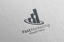 Marketing Financial Advisor Logo Design Template  Screenshot 3