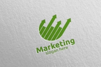 Marketing Financial Advisor Logo Design Template Screenshot 1