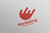 Marketing Financial Advisor Logo Design Template Screenshot 2