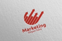 Marketing Financial Advisor Logo Design Template Screenshot 2