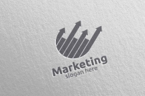 Marketing Financial Advisor Logo Design Template Screenshot 3