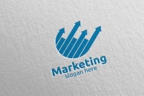 Marketing Financial Advisor Logo Design Template Screenshot 4