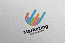 Marketing Financial Advisor Logo Design Template Screenshot 5