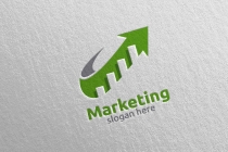 Marketing Financial Advisor Logo Design Template  Screenshot 1