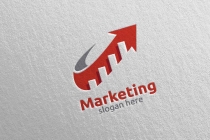 Marketing Financial Advisor Logo Design Template  Screenshot 4