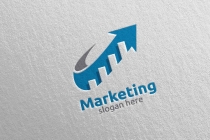 Marketing Financial Advisor Logo Design Template  Screenshot 5