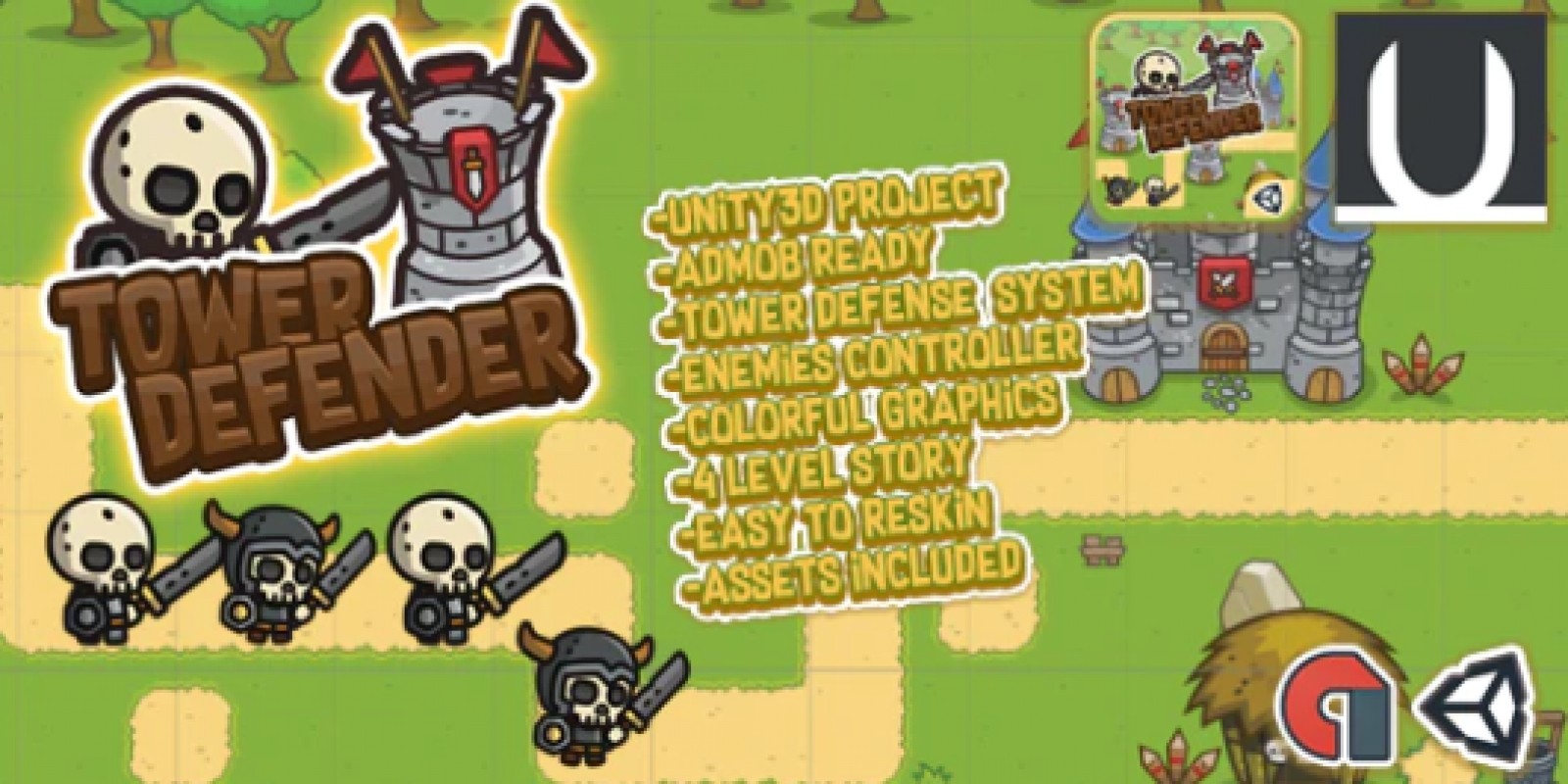 Tower Defender - Unity3D Game Source Code by Ultraviolet ...
