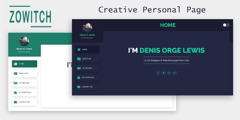 Zowitch - Creative Personal Page
