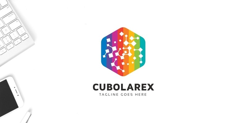 Colorful Hexagon Logo