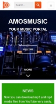 Amosmusic - Youtube Music portal PHP Script Screenshot 2