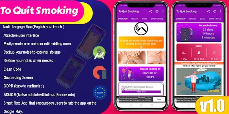 To Quit Smoking - Android App Template