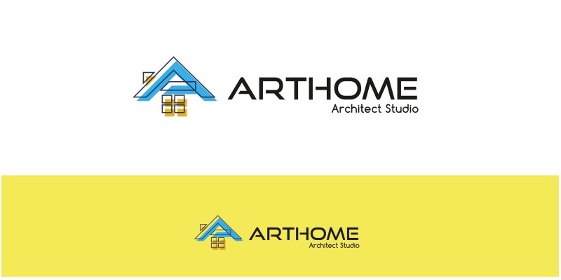 Art Home Letter A Logo