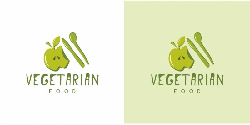 Vegetarian Food Logo