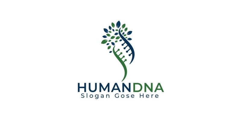 Human DNA Logo Design