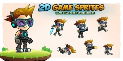 Calvin 2D Game Charcter Sprites